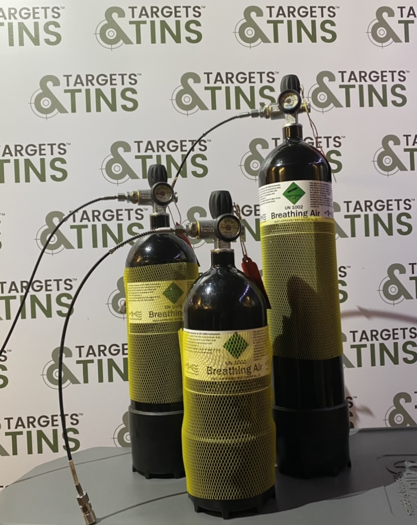 Dive Bottles, PCP 300bar Air Cylinders 37Ltr. Targets and Tins, From £184.99